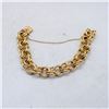 Image 1 : VINTAGE 14KT YELLOW GOLD HOLLOW CHARM BRACELET