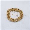 Image 2 : VINTAGE 14KT YELLOW GOLD HOLLOW CHARM BRACELET