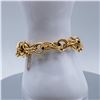 Image 4 : VINTAGE 14KT YELLOW GOLD HOLLOW CHARM BRACELET