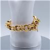 Image 5 : VINTAGE 14KT YELLOW GOLD HOLLOW CHARM BRACELET