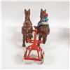 Image 9 : ESTATE ANTIQUE OVERLAND CIRCUS HORSE