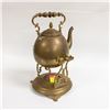 Image 2 : ESTATE ANTIQUE BRASS TILTING KETTLE/TEAPOT
