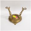Image 4 : ESTATE ANTIQUE BRASS TILTING KETTLE/TEAPOT