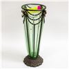 Image 1 : ESTATE TALL URANIUM GLASS VASE+BLACK LIGHT