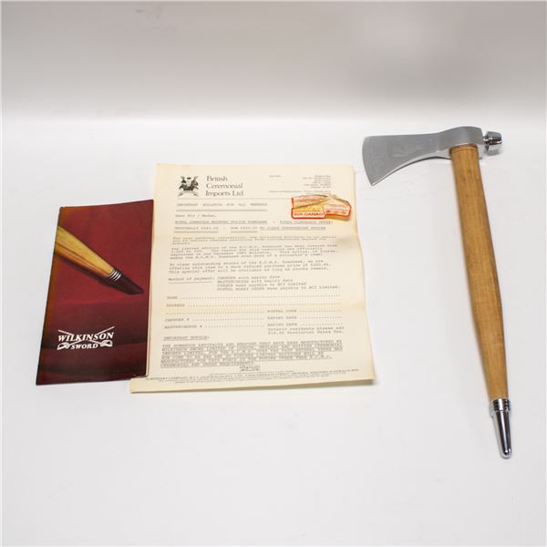 VINTAGE WILKINSON SWORDS RCMP POLICE TOMAHAWK
