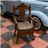 Image 1 : ANTIQUE ORANTE FULLY CARVED DOLPHIN HEAD ARMCHAIR