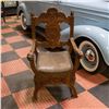 Image 2 : ANTIQUE ORANTE FULLY CARVED DOLPHIN HEAD ARMCHAIR
