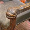 Image 8 : ANTIQUE ORANTE FULLY CARVED DOLPHIN HEAD ARMCHAIR