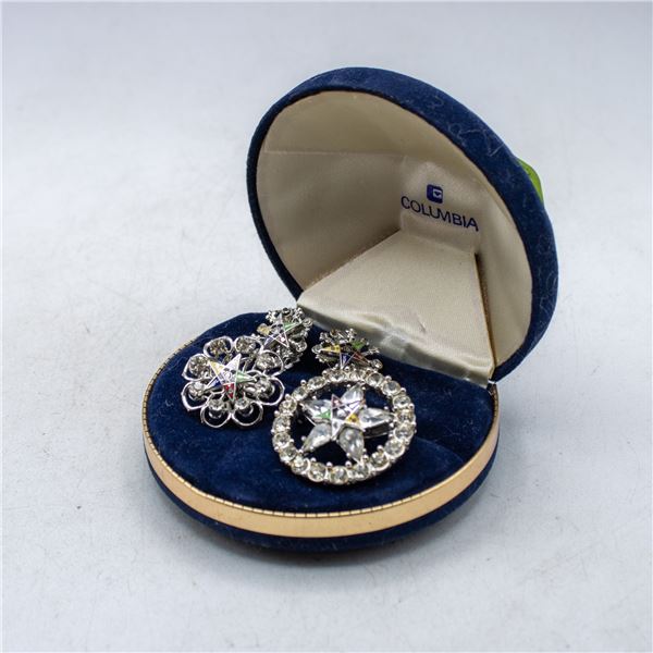 EASTERN STAR MASONIC BROOCH SET 19550S
