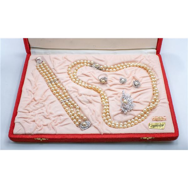 1950S ORQUIDEA PEARL SET WITH BOX