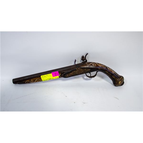 ANTIQUE TURKISH FLINTLOCK PISTOL