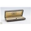 Image 1 : ANTIQUE PLATINUM & 14K GOLD DIAMOND BAR BROOCH