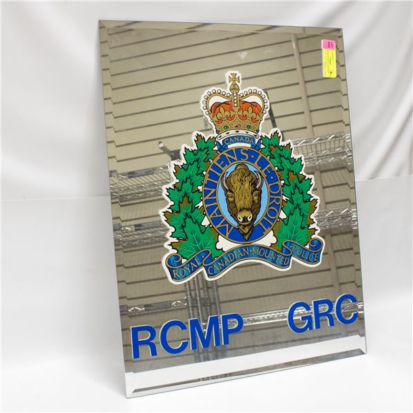 1980S RCMP PATROL CAR DOOR DECAL MOUNTED ONTO