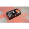 Image 2 : VINTAGE STEAMER TRUNK BLACK STUDDED TRUNK
