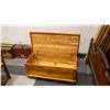 Image 3 : VINTAGE CEDAR BLANKET CHEST WITH BRASS AND COPPER