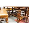 Image 4 : ANTIQUE RIDPATH JACOBEAN REVIVAL OAK DINING SUITE