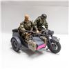 Image 1 : VINTAGE GERMAN MOTORCYCLE WITH 2 RIDERS