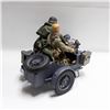 Image 4 : VINTAGE GERMAN MOTORCYCLE WITH 2 RIDERS