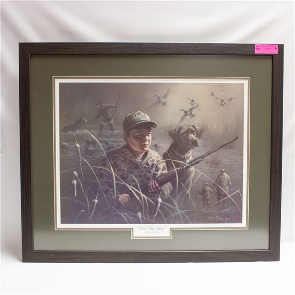 LIMITED EDITION SIGNED BY JOHN C. GREEN FRAMED