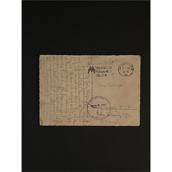 1941 German Stamped Postcard
