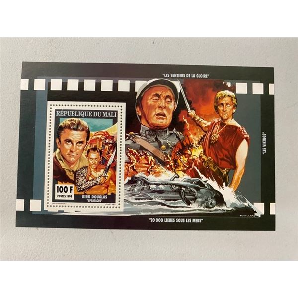 1994 Republic of Mali Kirk Douglas souvenir stamp