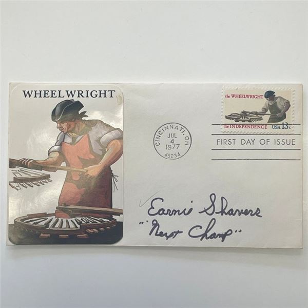 Earnie Shavers signed 1977 First Day Cover