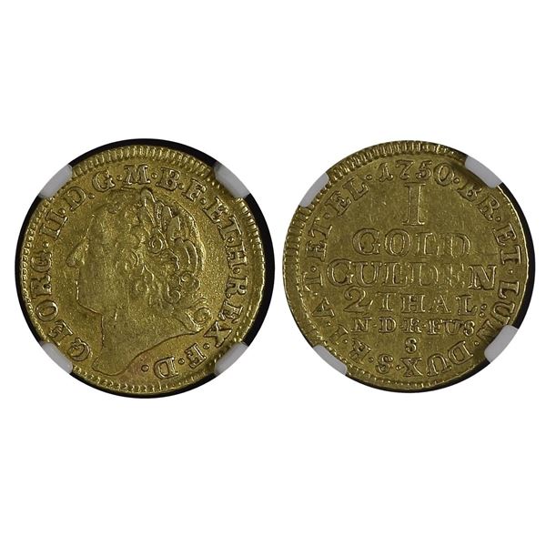 Germany Bruns.-Lune.-Calen.-Hann Gold Gulden, 1750