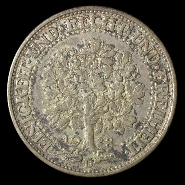 Germany Weimar Republic 5 Reichsmark 1928-D