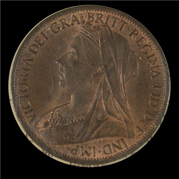 Great Britain 1901 Penny, ICCS  MS-63
