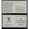 Image 4 : Great Britain 1989 One Pound, Proof Silver Piedfort