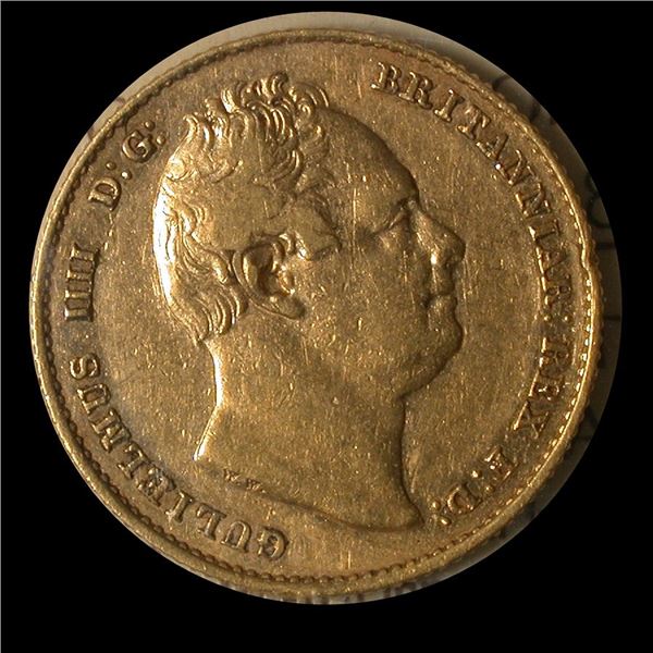 Great Britain 1836 Sovereign, William IV