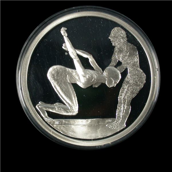 Greece 2004 Silver Ten Euro Athens Olympics, Swimming