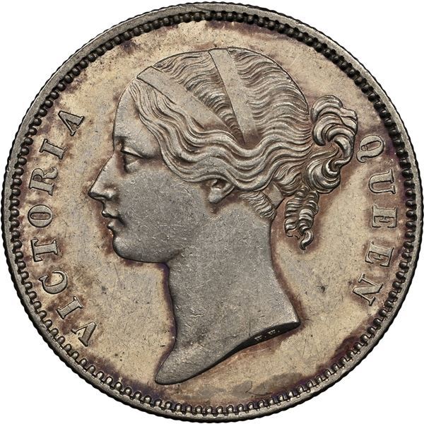 India 1840 Rupee, NGC MS-62