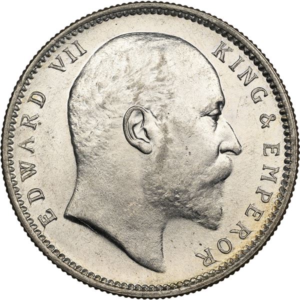India 1910-C Rupee, NGC MS-63