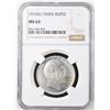 Image 3 : India 1910-C Rupee, NGC MS-63