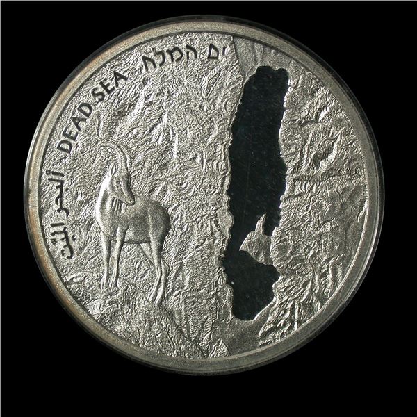 Israel 2011 New Sheqel Silver Prooflike, Dead Sea