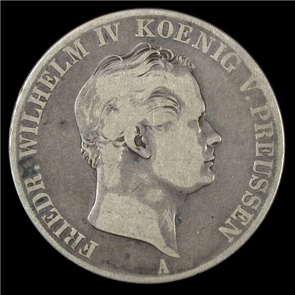 Prussia 1850 Double Thaler, Friedrich Wilhelm IV