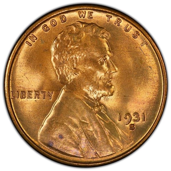 United States 1931-S Cent, PCGS MS-64 CAC