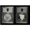 Image 1 : United States 2024 Peace & Morgan Silver Dollar Pair, PCGS