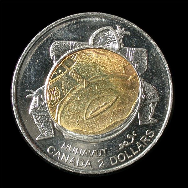 1999 Two Dollars Nunavut, Center Core Flow Error