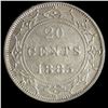Image 2 : Newfoundland 1885 Twenty Cents, ICCS VF-30