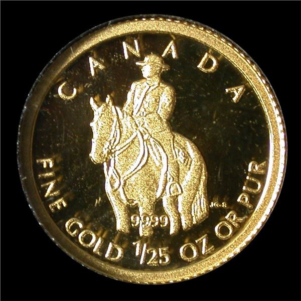 Canada 1/25 oz Fine Gold 50 Cent RCMP