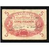 Image 1 : Martinique 5 Francs note, (1903-1934), Red, P#6A.