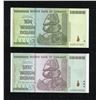 Image 1 : Zimbabwe 10 and 50 Trillion Dollar Note Pair