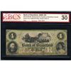 Image 1 : Bank of Brantford Four Dollars 1859