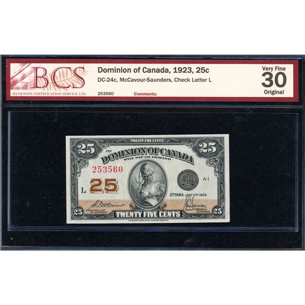 Dominion of Canada Twenty-five Cents 1923