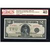 Image 1 : Dominion of Canada Two Dollars 1923, Black Seal