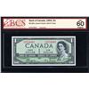 Image 1 : Bank of Canada One Dollar 1954, Devil's Face