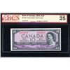 Image 1 : Bank of Canada Ten Dollars 1954 Devil's Face