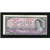 Image 1 : Bank of Canada Ten Dollars 1954 Devil's Face, Off Center Error
